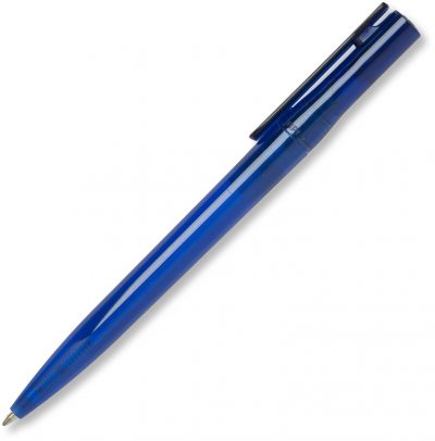 Recycled Montreaux Transparent Ball Pen - Dark Blue